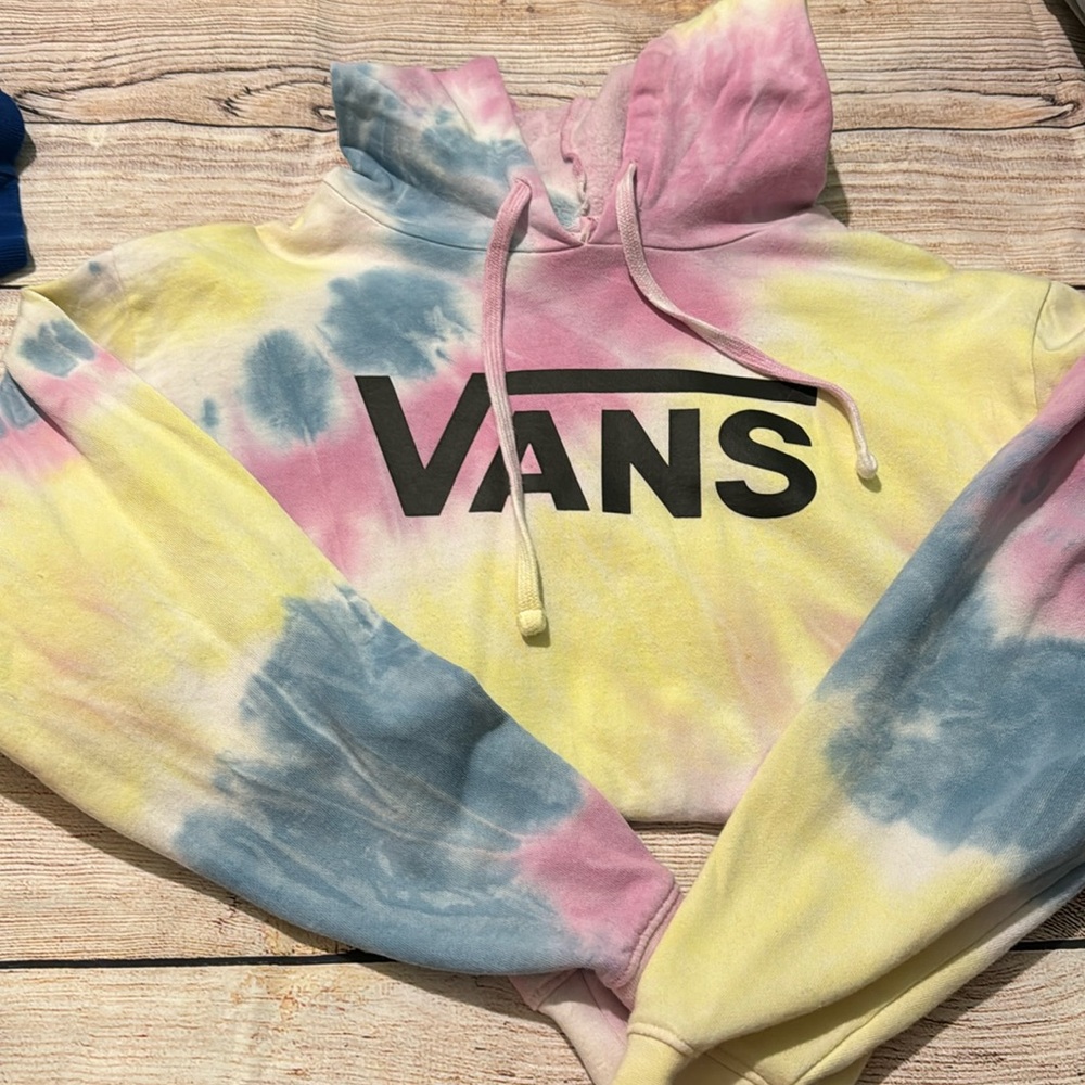 Vans hoodie, women size medium